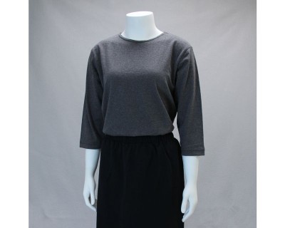 Boat Neck Dark Gray